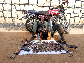 Police nab gunrunner in Kaduna, recover arms, ammunition