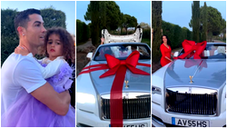 Video: Ronaldo’s girlfriend Georgina gifts him Rolls Royce