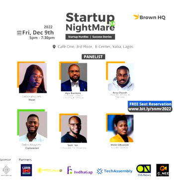 Wole Oduwole, Ayo Bankole, others to discuss at ‘Startup Nightmare’ event in Lagos
