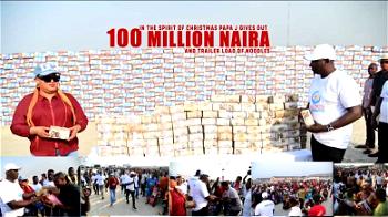 Christmas: Billionaire prophet, Fufeyin slashes N100 million, food items on Nigerians