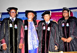 Eminent historian, Toyin Falola, becomes professor emeritus of Lead City University