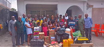 Alders league & Friends brings joy to Catholic old peoples home, orphanage in Warri, Uvwie