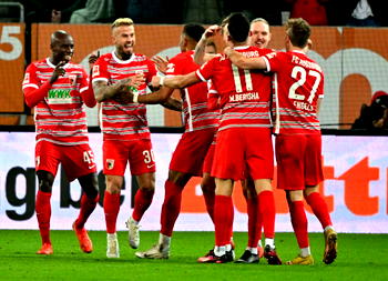 Berisha’s late goal secures win for Augsburg against Borussia Mönchengladbach  