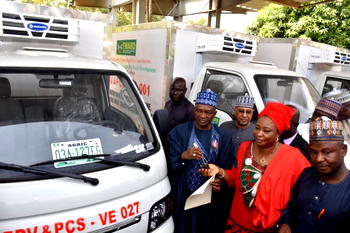 Agric Ministry hands over 11 refrigerated meat vans to meat sellers