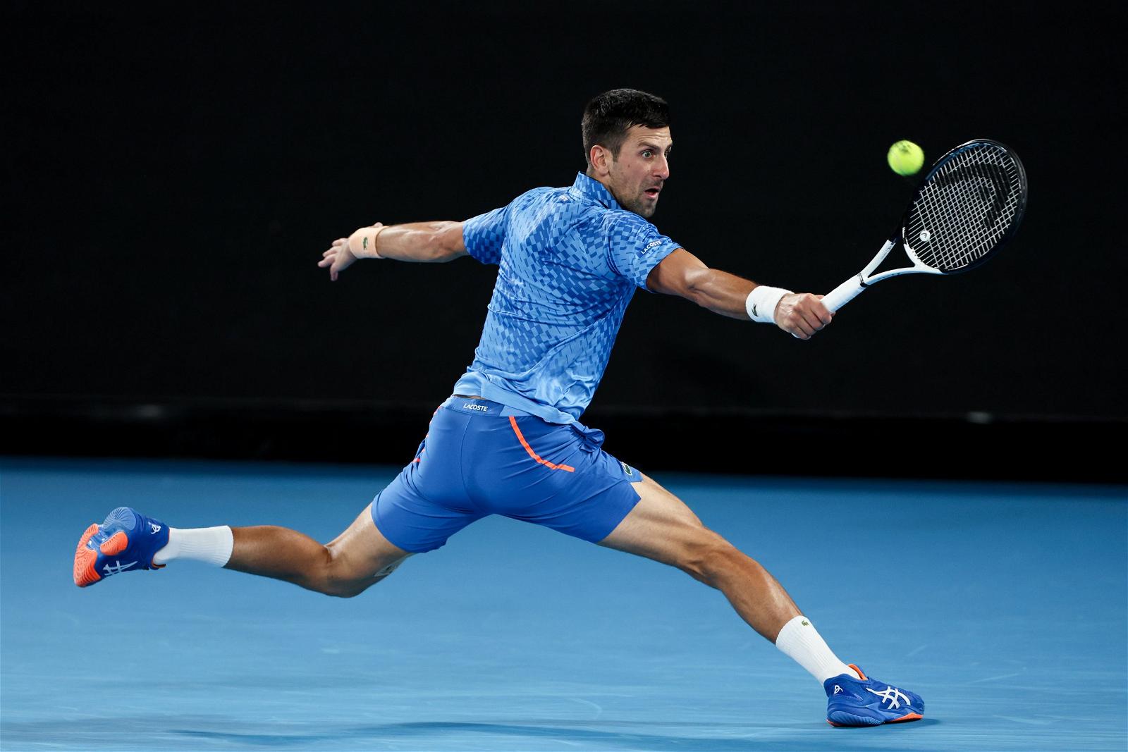 Djokovic wins first, second sets of Australian Open final