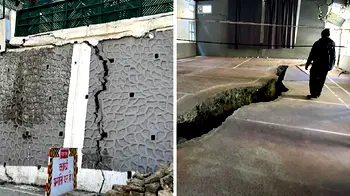Panic as cracks appear on walls, floors in Indian town