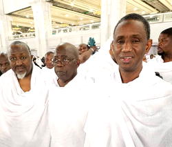 PHOTO: Tinubu performs lesser hajj in Mecca