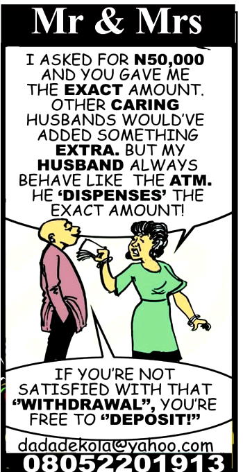 Mr & Mrs: Is he not correct?