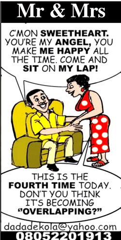 Cartoon: Mr overlapping Mrs