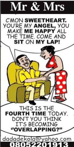 Cartoon: Mr overlapping Mrs
