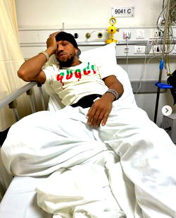 Nollywood Actor, Charles Okocha survives car accident in Lagos