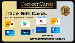 <strong></img>Best 2 Confirmed Sites To Sell Gift cards in Nigeria – CorrectCards-PercyCards</strong>