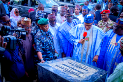 Buhari commissions Damaturu Ultra Modern market