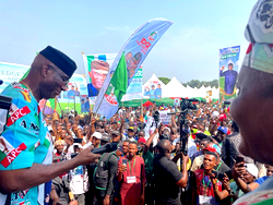 Omo-Agege trots out achievements as campaign hits Delta central