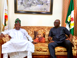 PHOTOS: Fayose hosts Tinubu’s running mate, Shettima amid PDP crisis