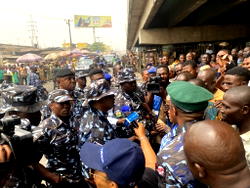 Naira scarcity protests: New Lagos CP visits troubled areas
