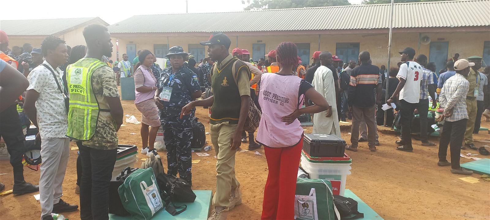 Heavy security presence, as electoral materials arrive Kuje-Abuja