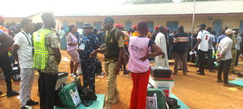 Heavy security presence, as electoral materials arrive Kuje-Abuja