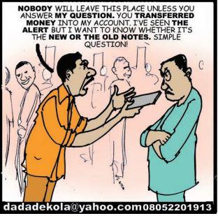 Cartoon: Transfers must be in new notes too - Vanguard News