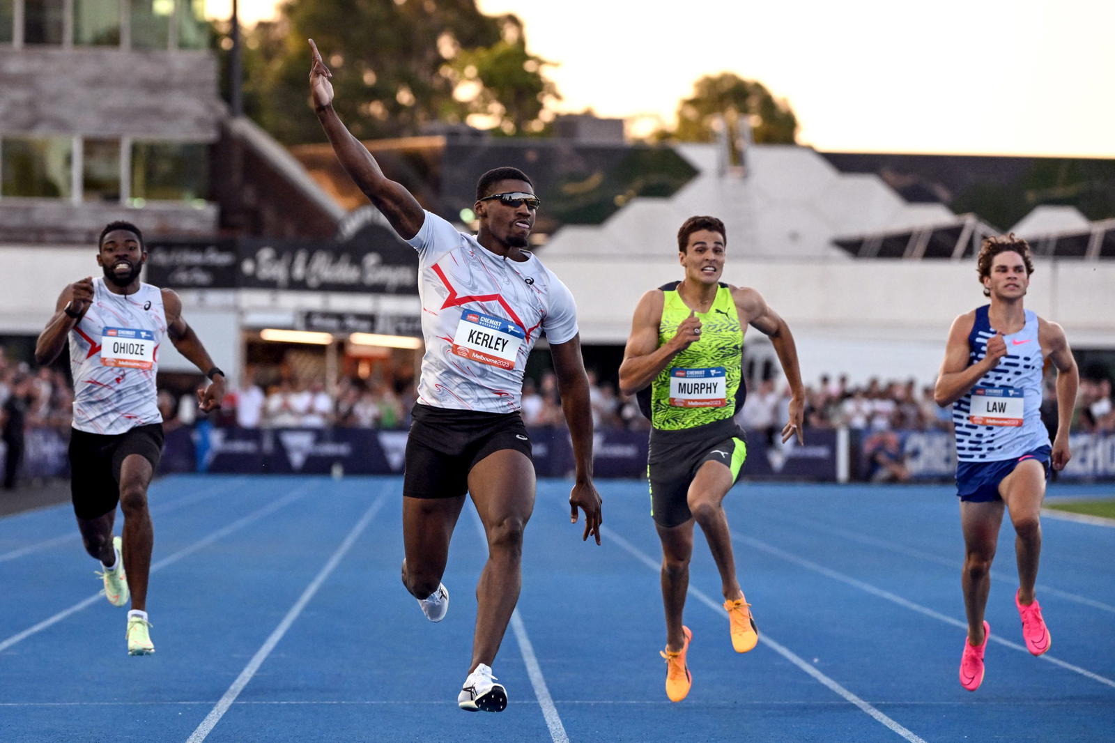 Sprint king Kerley opens season with 200m win