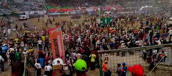APC mega rally: Sanwo-Olu, Hamzat’s wives lead band stage