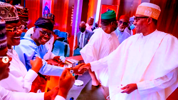APC Govs meet Buhari over naira scarcity, anti-Tinubu elements in Villa