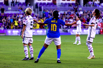 Brazil’s Marta makes winning return against Japan