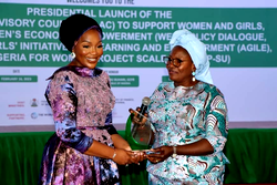 Buhari inuagurates Olori Atuwatse III, Awosika, Fayemi, others for Women HLAC