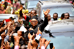 Peter Obi votes in Agulu, Anambra