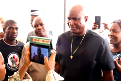 Omo-Agege cast vote, confident of Tinubu, APC victory
