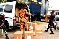 PHOTOS: INEC begins distribution of sensitive materials across Oyo