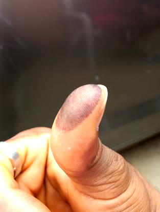 Voters donated ink to avoid delay at polling unit