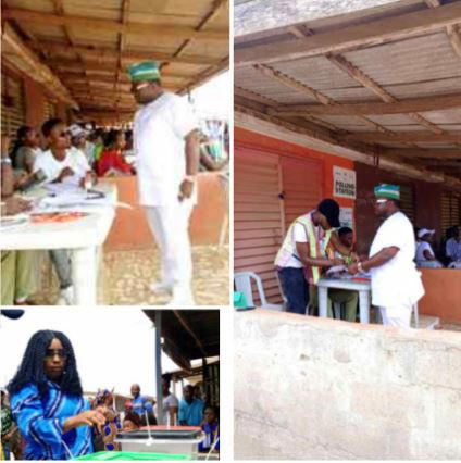 Olufemi Ajadi, wife vote in Ogun, commend security operatives