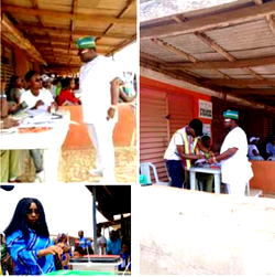 Olufemi Ajadi, wife vote in Ogun, commend security operatives