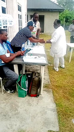 Ereyitomi votes at Ogidigben, Confident of Victory
