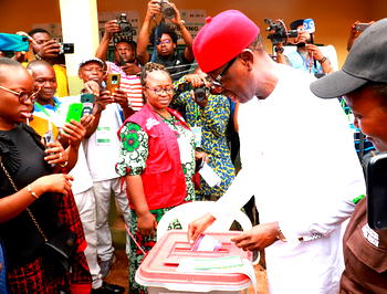 Okowa, Aniagwu laud INEC for peaceful polls<br><br><br>
