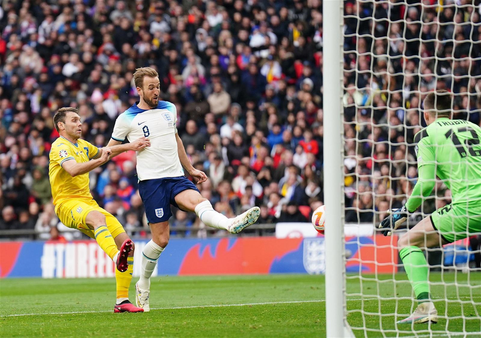 Kane, Saka on target as England outclass Ukraine