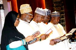 Buhari swears-in Ondo former Speaker, Abdulsalam, four others as CCB board members