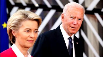 Biden, EU chief meet amid trade tensions