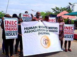 Release Enugu, Abia results immediately, HURIWA urges INEC