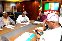 Photos: APC chair, Adamu meets govs ahead of Saturday poll