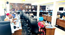 Photos: INEC chair meets RECs, assures of better outing on March 11