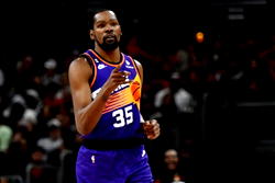 Durant out for at least three weeks with ankle sprain