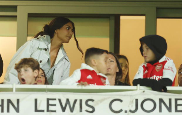 Kim Kardashian spotted at the Emirates watching Arsenal’s Europa tie