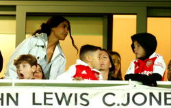 Kim Kardashian spotted at the Emirates watching Arsenal’s Europa tie