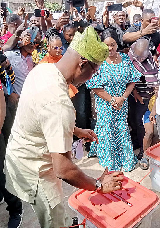 2023 Gov Election Makinde casts vote, expresses hope in Oyo