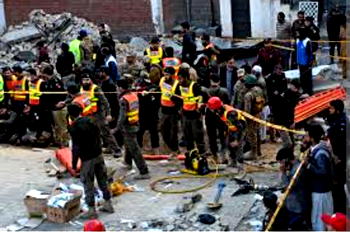 Nine policemen killed, 13 others injured in Pakistan’s suicide attack