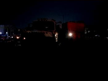 Container falls off trailer on Lagos bridge