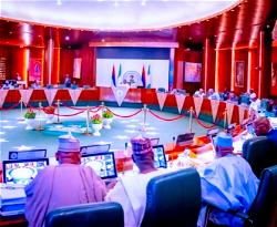 Buhari presides over FEC meeting in Abuja 