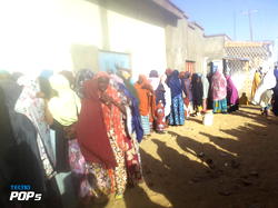 INEC ad-hoc workers arrive at Kano Women Centre